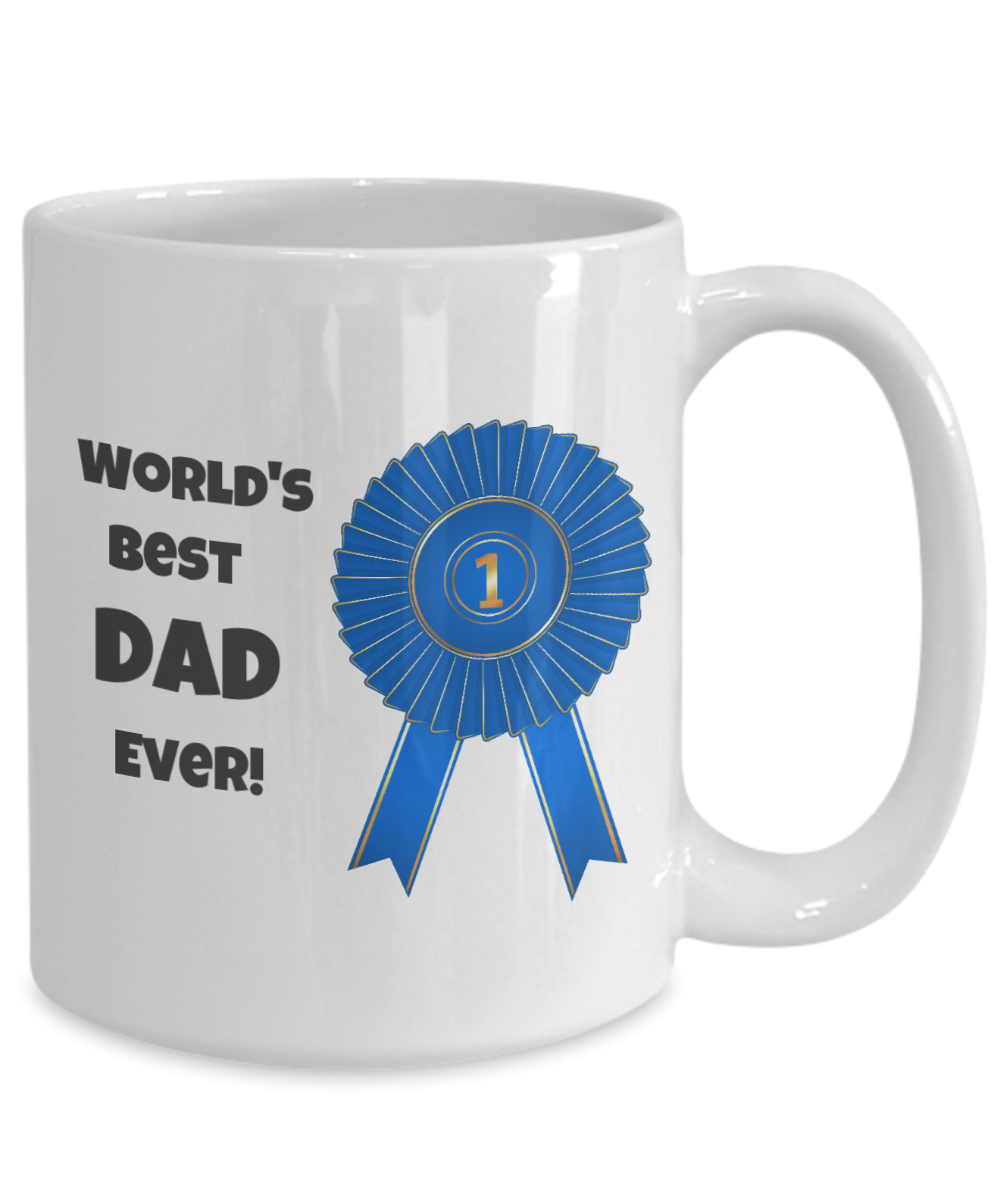 World's Best Dad Ever - Blue ribbon