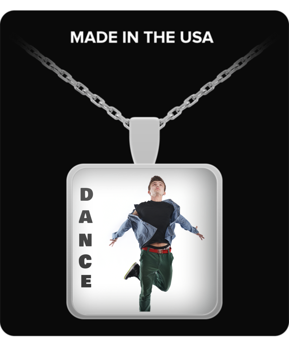 Guy Dancer - Pendant Necklace-Fashion Silver Chain